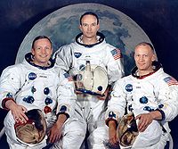 'L'equipaggio dell'Apollo 11S-D:Armstrong, Collins e Aldrin'